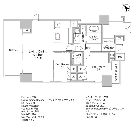 ヴァントヌーベル代々木(間取り)