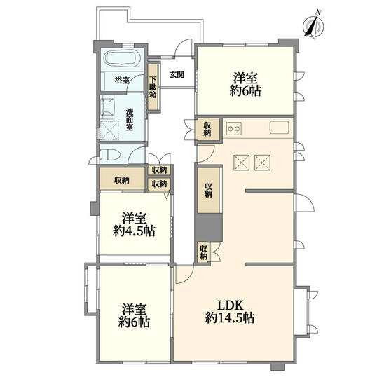 鷺宮３丁目戸建1階部分(間取り)