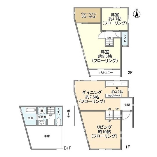 東京都世田谷区桜丘３丁目(間取り)