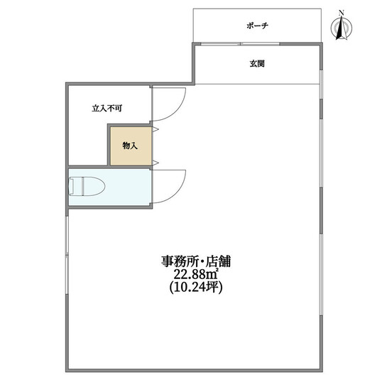 巽中１丁目１階店舗(間取り)