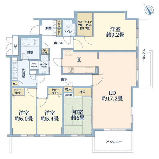 グラシア宮の森ハイライズ(間取り)