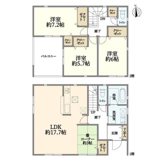 宮城県仙台市泉区八乙女中央５丁目(間取り)