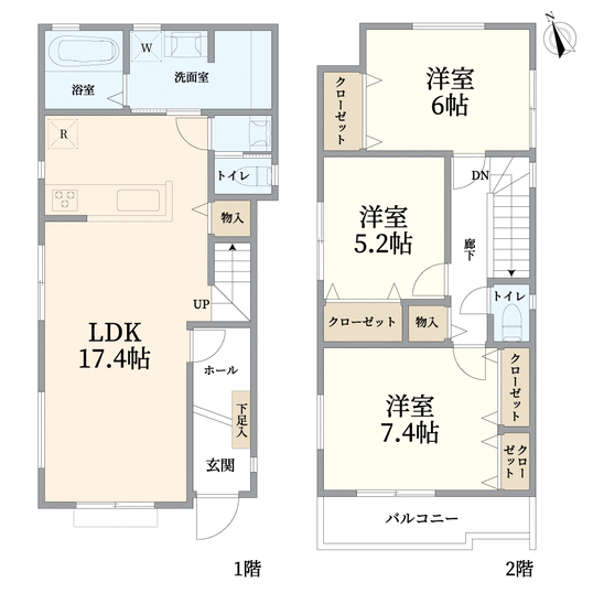 東京都町田市成瀬が丘３丁目(間取り)