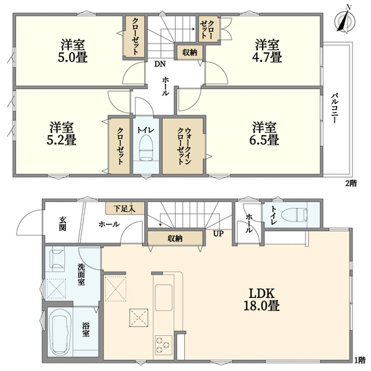 神奈川県横浜市泉区白百合３丁目(間取り)