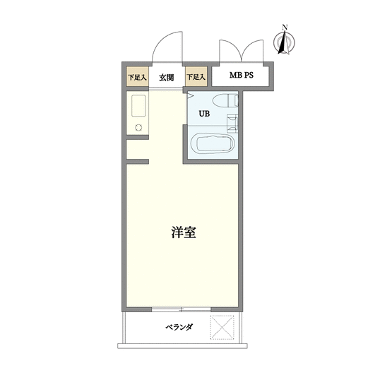 スカイコート元住吉第２(間取り)