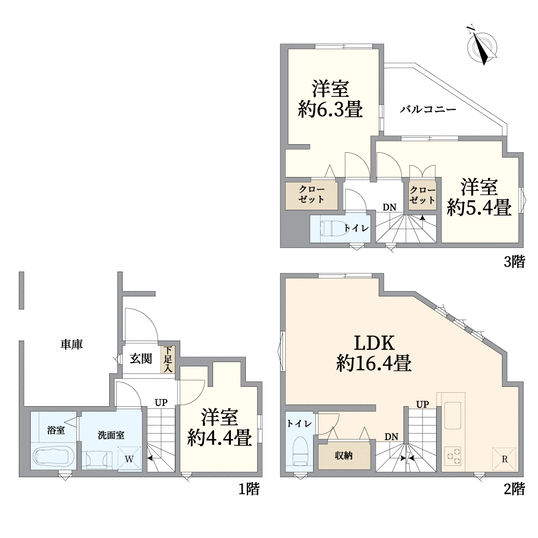 神奈川県川崎市宮前区土橋５丁目(間取り)