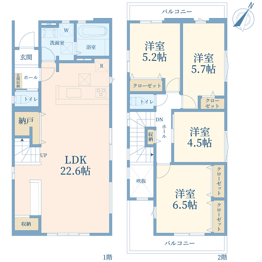 神奈川県横浜市青葉区奈良町(間取り)