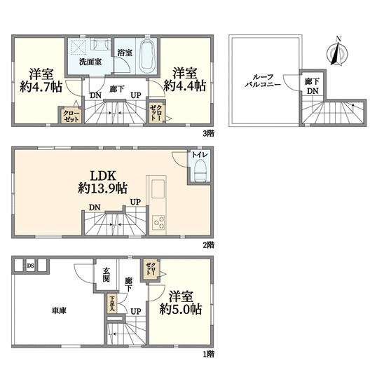 神奈川県横浜市港北区樽町１丁目(間取り)