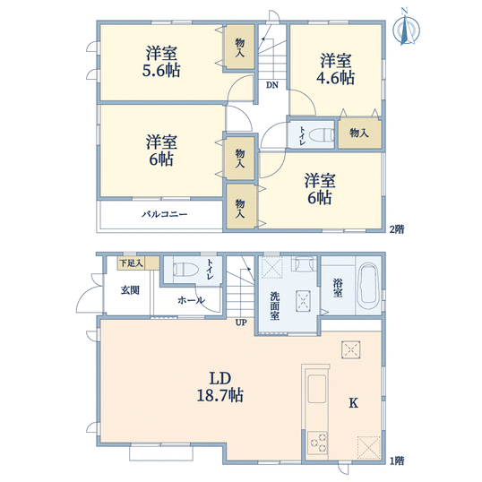 神奈川県藤沢市亀井野(間取り)