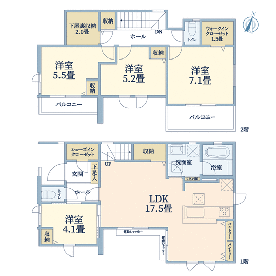 神奈川県平塚市花水台(間取り)