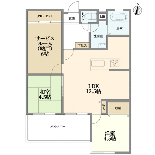 ルシエルＪＲ向日町(間取り)