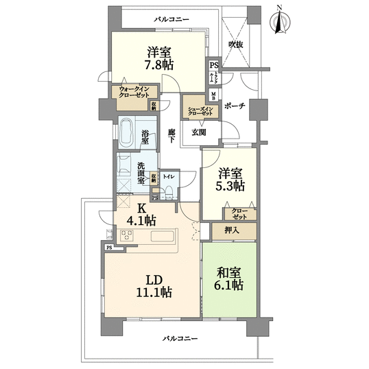 グランファーレ茨木(間取り)