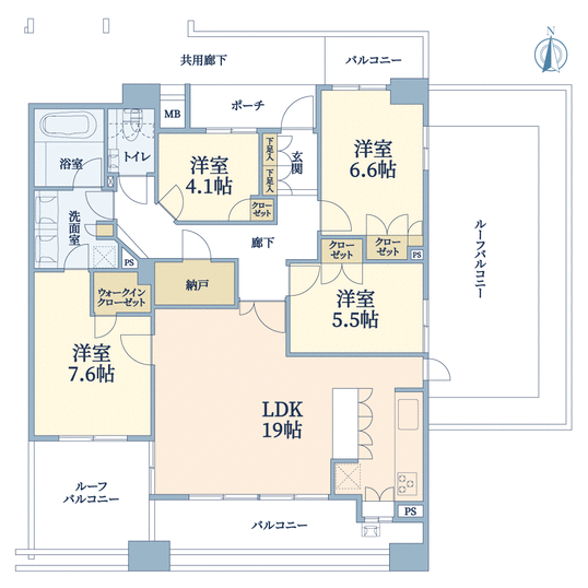 シティハウス上町台玉造(間取り)