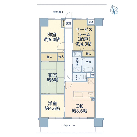 アセーラ土山(間取り)