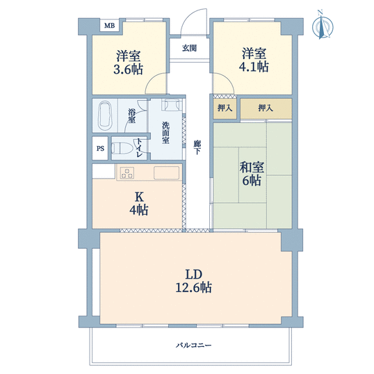 阪急仁川マンション(間取り)