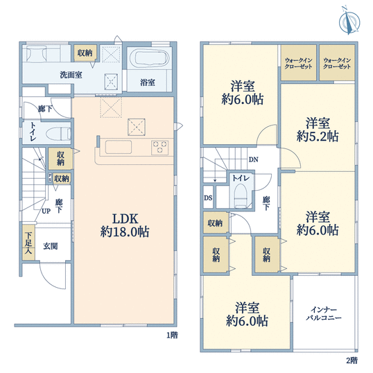 兵庫県宝塚市花屋敷松ガ丘(間取り)