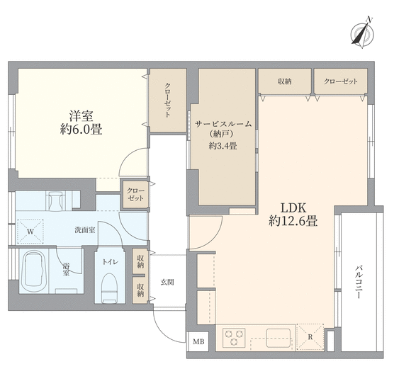 小山マンションＡ棟(間取り)