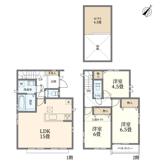 東京都東久留米市学園町２丁目(間取り)