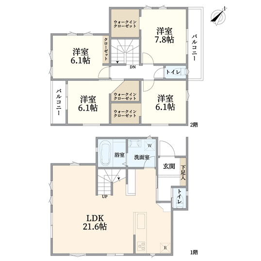 東京都東久留米市浅間町３丁目(間取り)