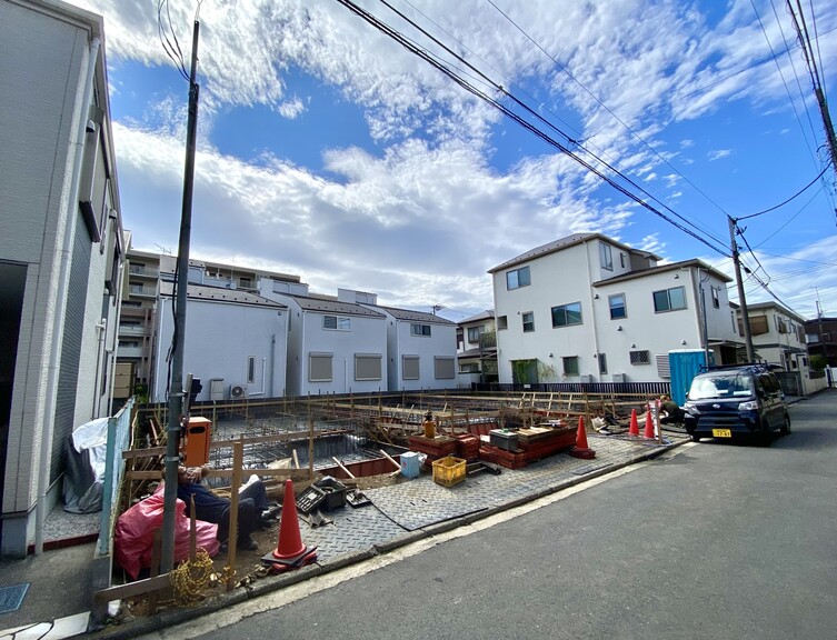 『NEW　BUILD　SERIES　綱島西プロジェクト 』駅・買物・学校全て平坦アクセスの3区画(現地写真)