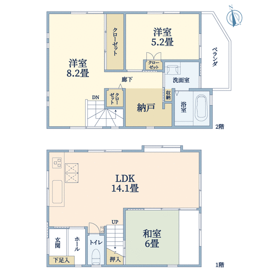 大阪府高槻市古曽部町３丁目(間取り図)