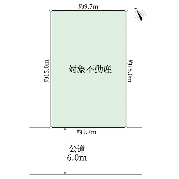 千葉県習志野市袖ケ浦４丁目(前面道路　南西側　公道　幅員やく6.0ｍ　道路高低差無し)