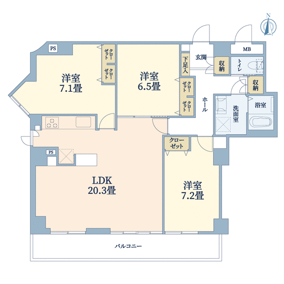 三旺マンション八事東(間取図)