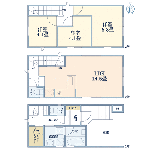 大阪府池田市八王寺１丁目(建物参考プラン　※当該プランは参考プランの一例です。建物本体価格：1,998万円)