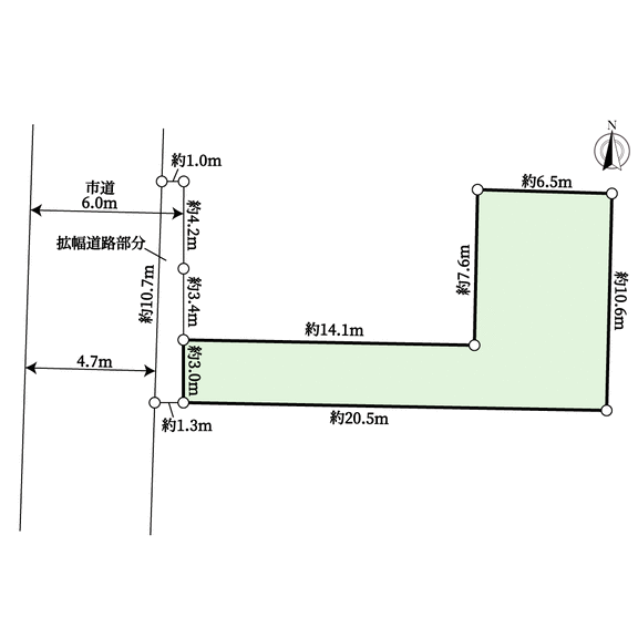 京都府宇治市槇島町落合(地型図)