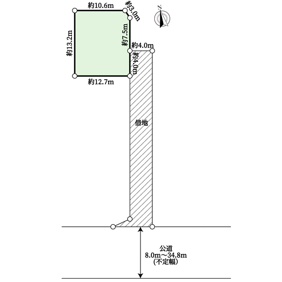 北海道札幌市南区北ノ沢(地型図)