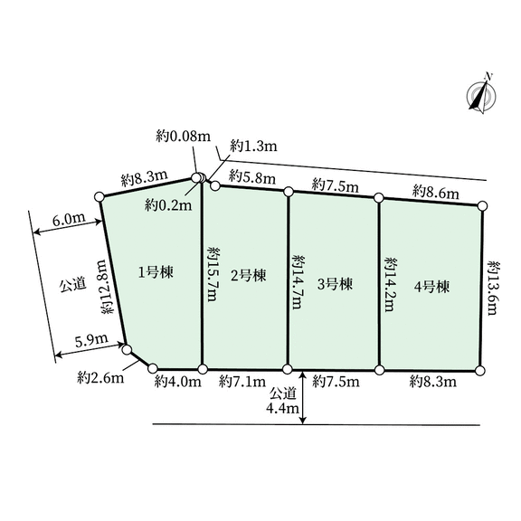 埼玉県新座市片山１丁目(全体区画図)