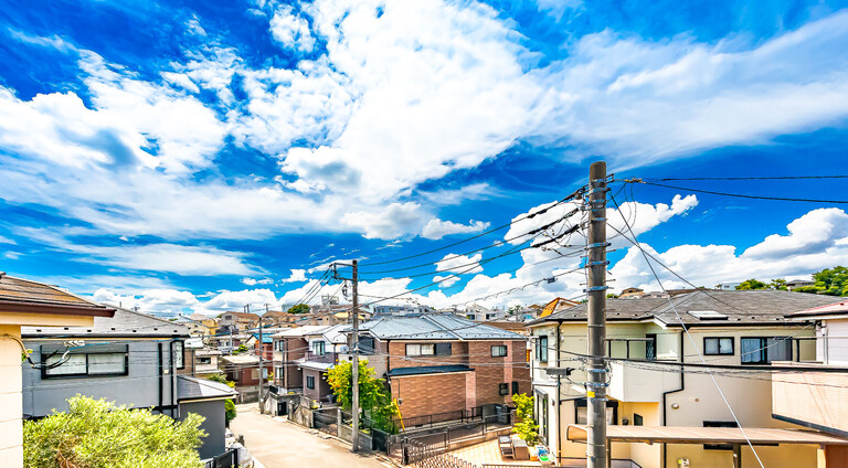 神奈川県横浜市神奈川区旭ケ丘(2階バルコニーからの眺望)