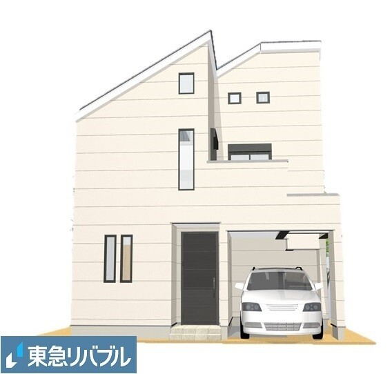 神奈川県横浜市港北区日吉本町５丁目(「日吉本町」駅 徒歩5分　新築戸建てのご紹介です。【完成予想図】図面を基に描いたものであり実際とは多少異なります。車は配置例を示したもので販売対象ではありません。)