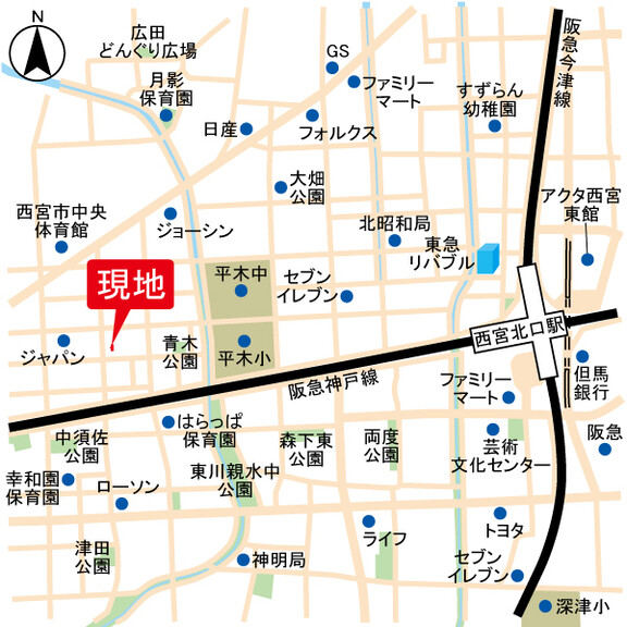 兵庫県西宮市青木町