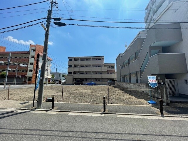 東京都足立区谷中３丁目(現地写真　現況：更地、確定測量済。分筆登記後のお引渡しとなります。)