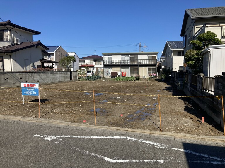 福島県福島市森合字丹波谷地前(現地写真　※右側から奥にかけての区画となります。区画図を参照ください。)