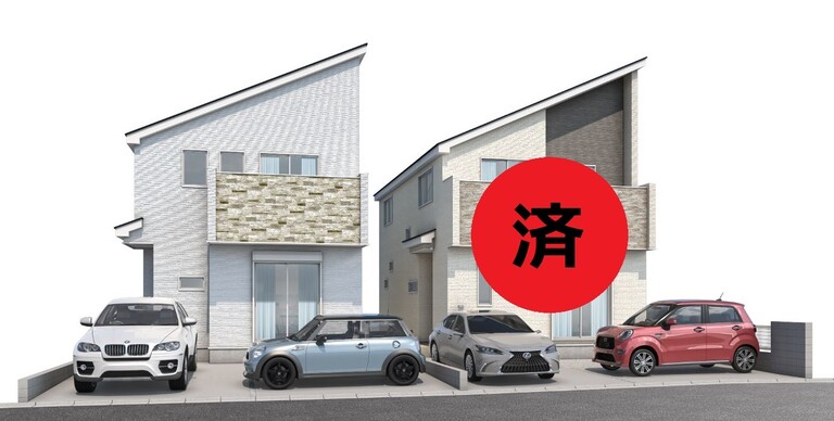 神奈川県横浜市青葉区もみの木台(完成予想図（図面を基に描いたもので、実際とは多少異なる場合があります。車は配置例を示したもので、販売価格に含まれません。）)